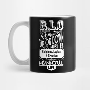 Physics design "RLC in Life" white Mug